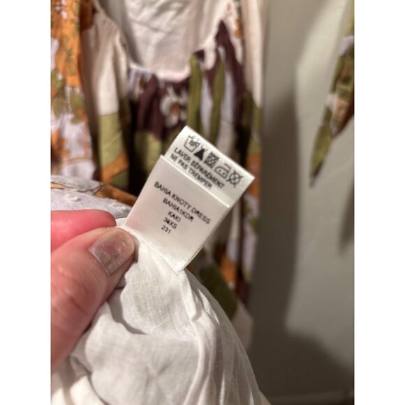 Antik Batik Bahia Cutout Ruffle Maxi Dress With Square Neckline  Adjustable Back - Picture 12 of 14